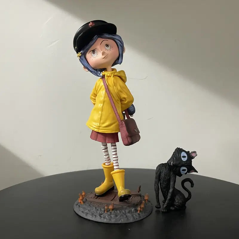 Ghost Mom Caroline + Cat Q Version Standing Model, Desktop Decorative Figure, collectible figures, Anime Boxed Handmade Toy, Perfect Gift for Collectors