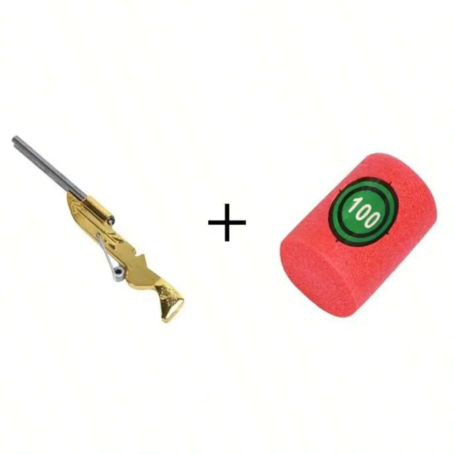Mini Toothpick Gun Toy Game Set with Foam Target for Parties & Indoor Fun