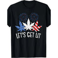 Celebrate Independence Day with a Star-Spangled Stoner T-shirt Great for Fourth of July Festivities