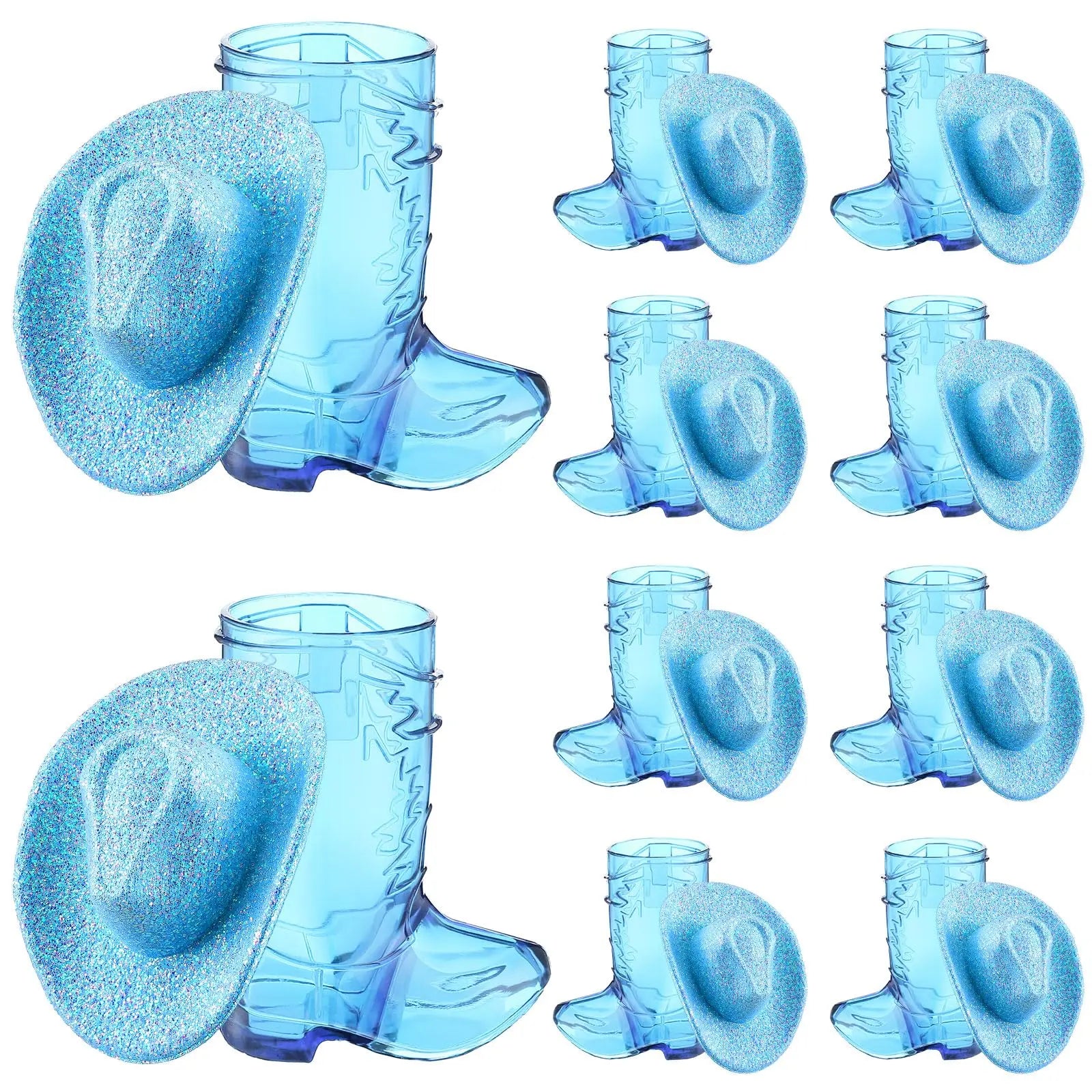 Mini Cowboy Boot Shot Glasses Set