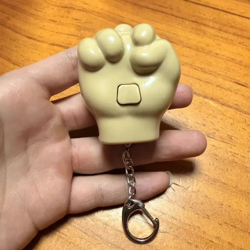 Retractable middle finger prank pendant 3-piece set, press-type keychain with uniquely designed mobile phone holder, personalized backpack pendant suitable for daily use
