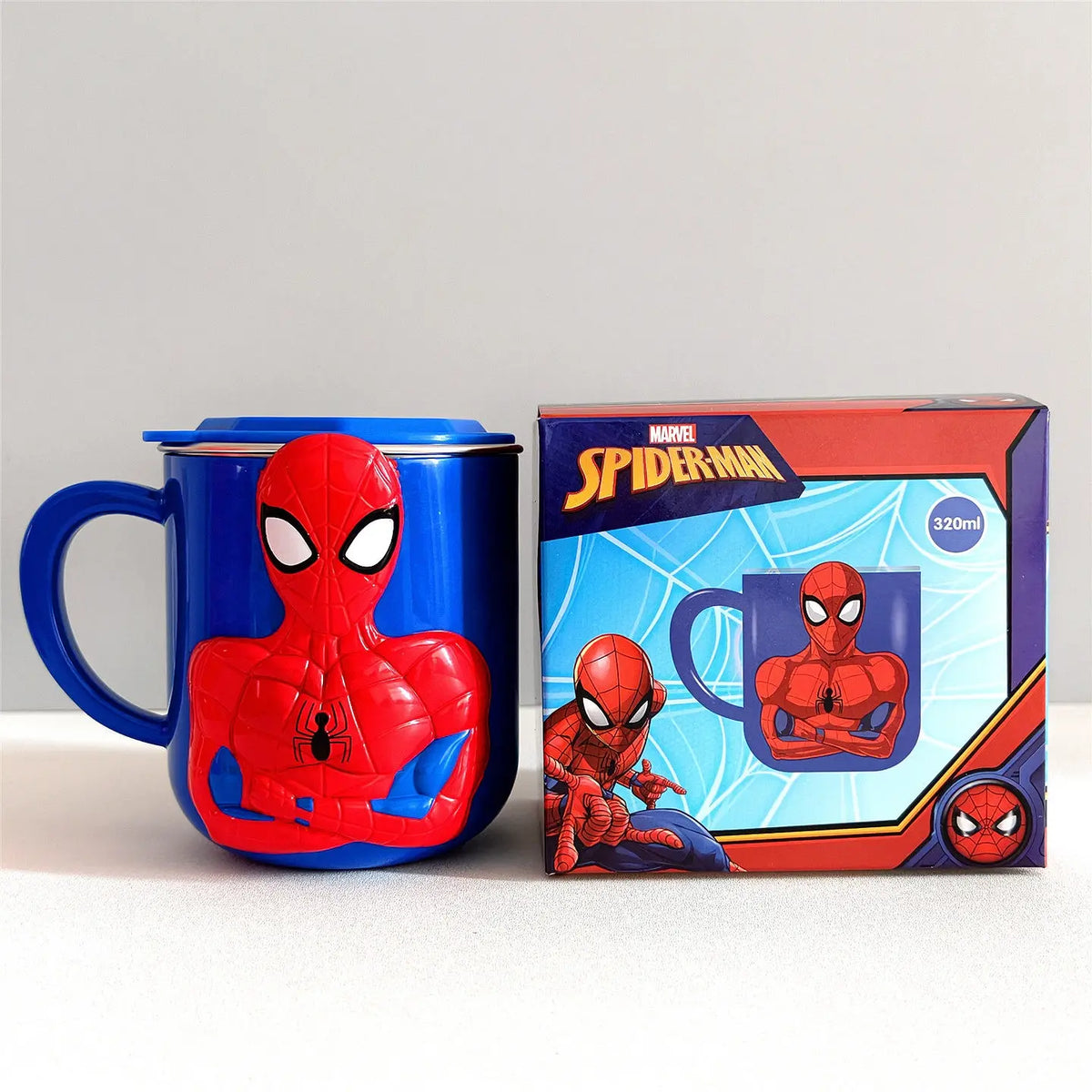 Official Marvel Spider-Man 3D Stainless Steel Insulated Travel Coffee Tumbler