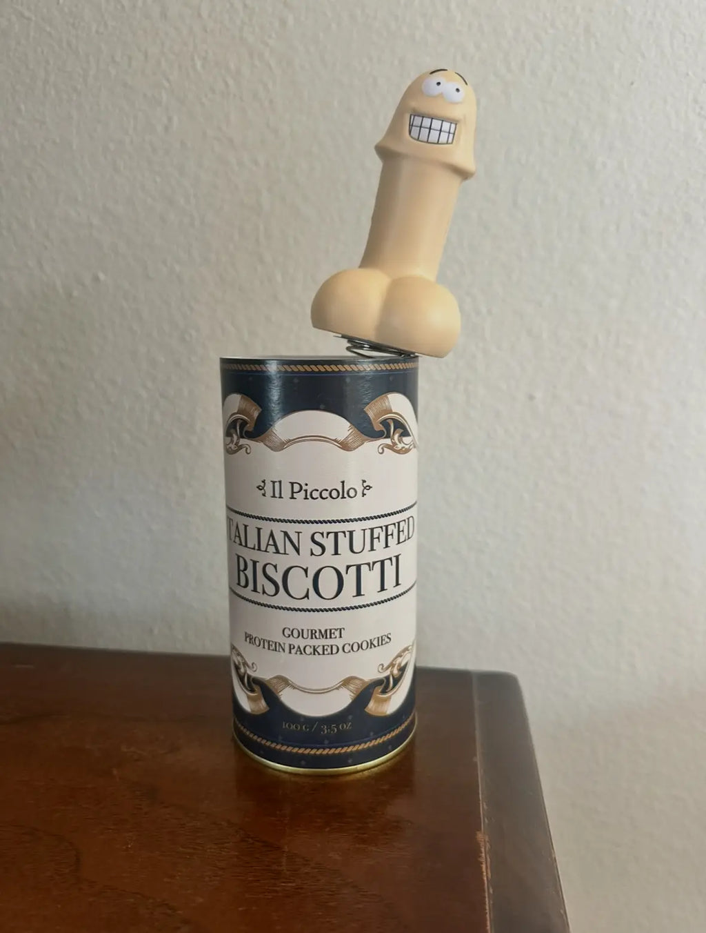Popping Pecker (Il Piccolo Italian Stuffed Biscotti) by FUN Delivery – Surprise Prank Gift | Funny Valentine’s Day, White Elephant & Gag Gift | April Fools Party Joke | Novelty Pop-Up Trick, Funny Gifts For Guys, Oddities Gifts