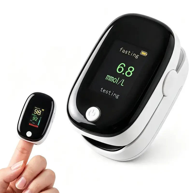 Non-invasive fingerstick glucose meter with results in 5 seconds—the perfect gift for your elders