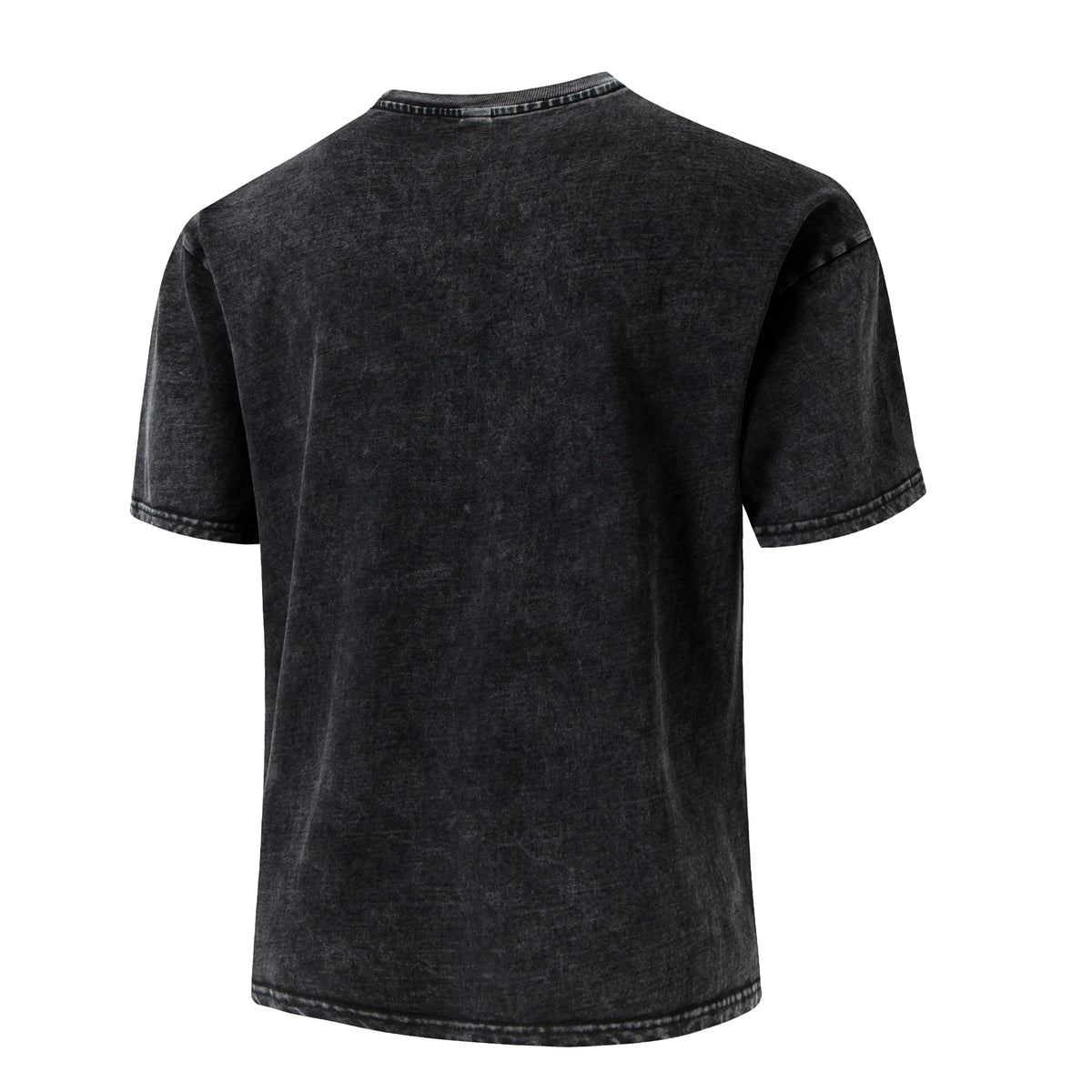 4-pack men’s 100% pure cotton vintage washed T-shirts for couples, casual fashion that matches any outfit—new unisex crew-neck short-sleeve tops suitable for outdoor sports, everyday wear, and street outings.