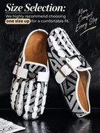 Men's Bohemian Print Mules, Mule Slides, Comfortable Slip-On Sandals, Adjustable Buckle, Soft Insole, Ideal for Daily Wear, Casual Footwear