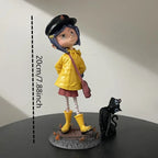 Ghost Mom Caroline + Cat Q Version Standing Model, Desktop Decorative Figure, collectible figures, Anime Boxed Handmade Toy, Perfect Gift for Collectors