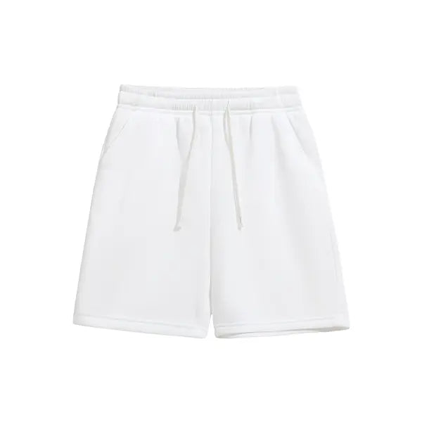 4-pack summer men’s shorts with a simple pocket design—versatile casual athletic shorts for everyday wear, featuring a drawstring waist for comfort.summervibes