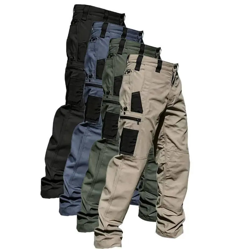 Amoyer Men's Tactical Work Pants With Multiple Pockets - Made Of Durable Fabric, Available in Multiple Colors, Fishing, outdoor activities, work, hiking, camping, 230g/m² new fabric,Versatile For Spring, Autumn, And Summer, Safe Work Pants, Trouser
