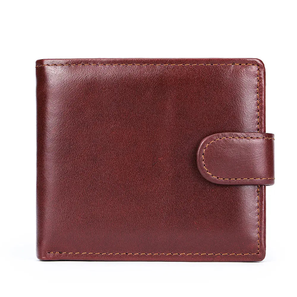 Vintage Men's Top-Grain Leather Bi-Fold Wallet - Classic Shape, Durable Design, Ample Card & Cash Space Money Organizer for Everyday Use, Men's Accessories, Gift for Boyfriend or Him on Birthdays