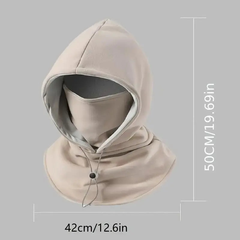 2-Piece Windproof Flannel Winter Hat and Face Mask Set