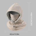 2-Piece Windproof Flannel Winter Hat and Face Mask Set