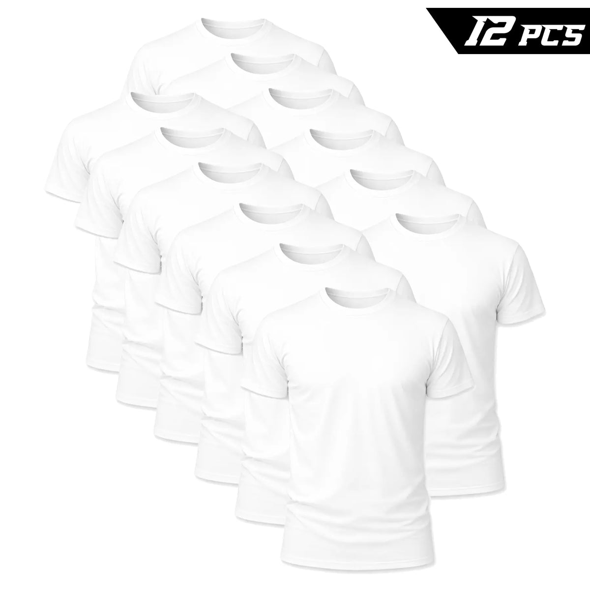 Men's Black Crew Neck T-Shirt | Comfort Fit Cotton Blend Basic Tee