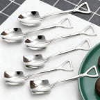 Retro Stainless Steel Spoon & Fork Set (Square/Pointed/Dessert/Ice Cream)