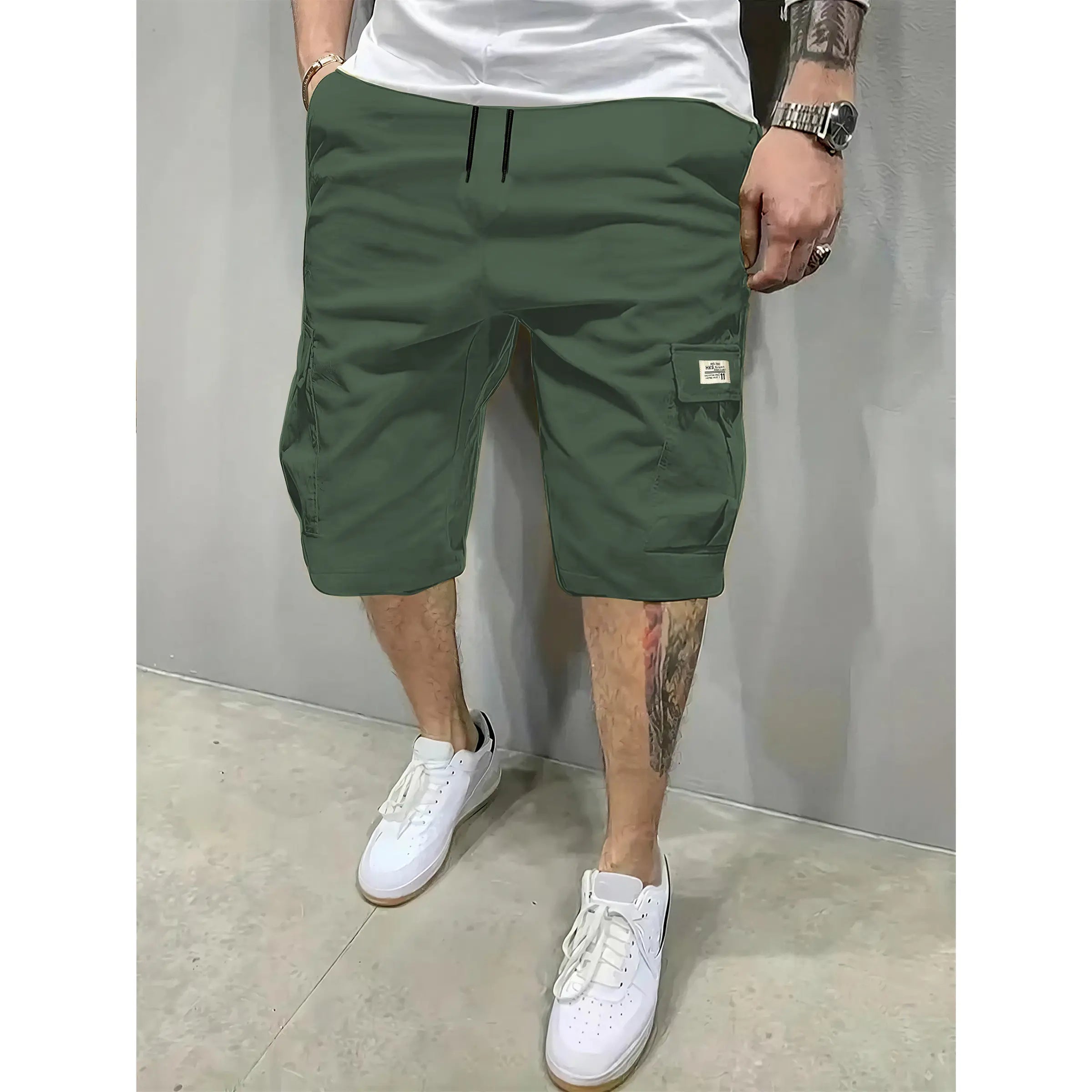 Men's 3-Piece Fitted Casual Shorts Set