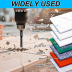 6-Piece Vacuum Brazed Diamond Drill Bit Set (1/4"-1/2") for Tile, Glass & Granite