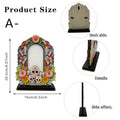 Traditional Día de los Muertos Wooden Picture Frame - Mexican Altar Tabletop Display, Multi-Style Photo Holder with Skulls/Marigolds, Indoor Recreation Home Decor