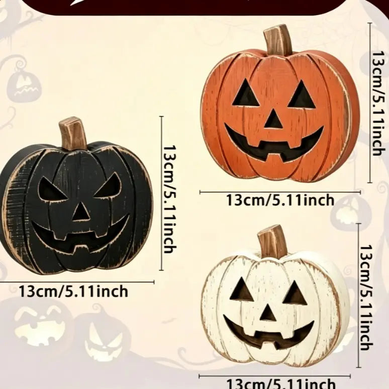 6-Piece Halloween Wooden Tiered Tray Decor Set