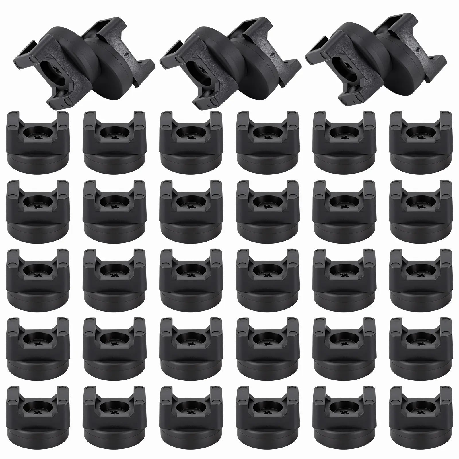 GJAHSH Heavy-Duty Magnetic Cable Tie Mounts, 22mm Magnetic Zip Tie Mount Bases, 22lbs Strong Magnetic Wire Holders and Cable Organizers for Home, Office, Marine, and Electrical Wire Management