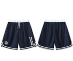 Men's 2-Pack Baggy Ice Silk Athletic Shorts, Loose-Fit with USA Letters All Over Print, Elastic Waist, Quick-Dry for Basketball & Gym, Machine Washable Men's Shorts, Fashion Apparel, Baggy Shorts