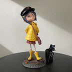 Ghost Mom Caroline + Cat Q Version Standing Model, Desktop Decorative Figure, collectible figures, Anime Boxed Handmade Toy, Perfect Gift for Collectors