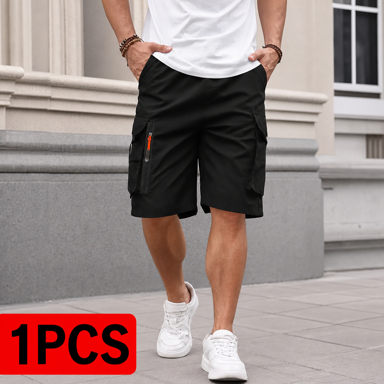 3-Pack Men's Summer Cargo Shorts: Loose Fit Outdoor Sports Shorts
