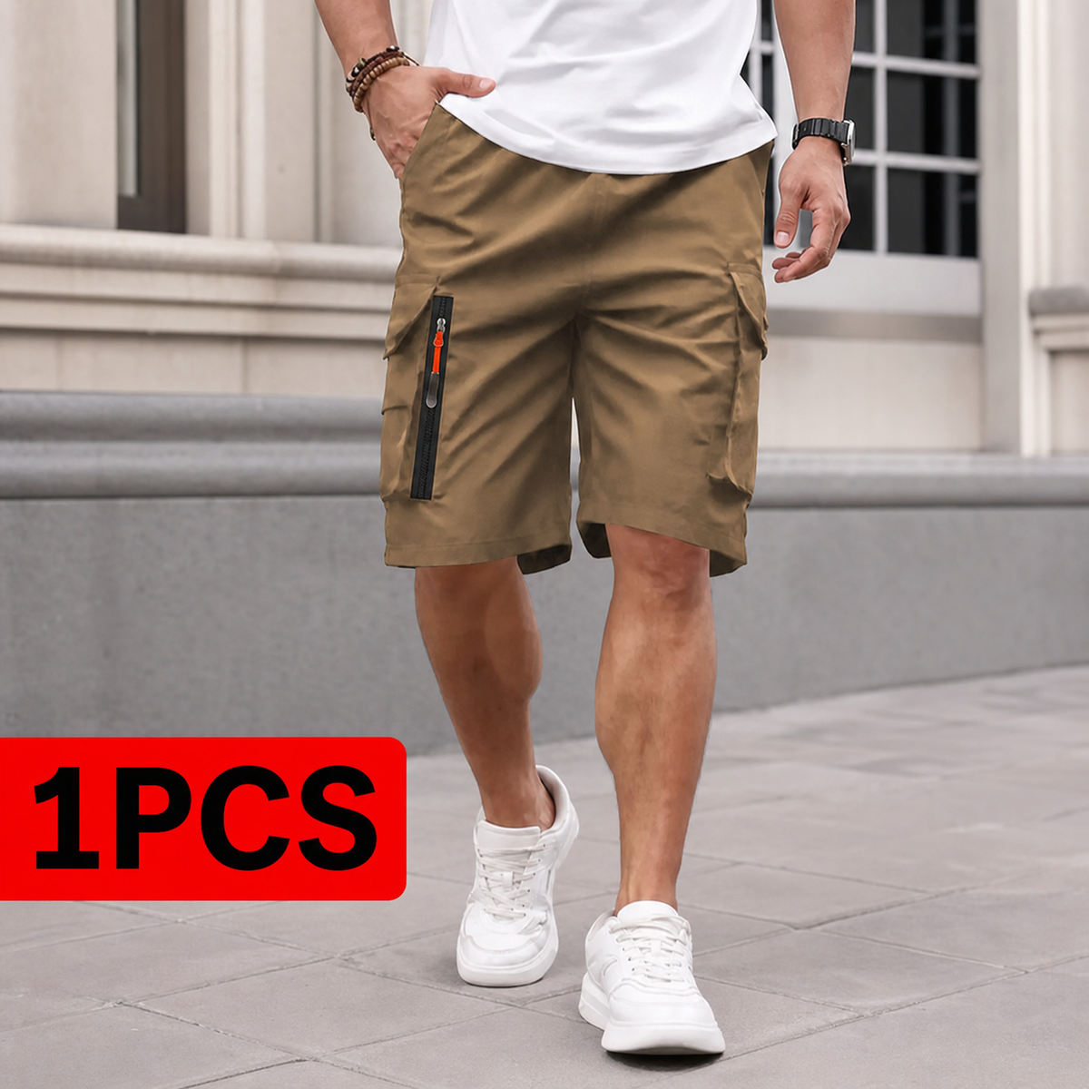 3-Pack Men's Summer Cargo Shorts: Loose Fit Outdoor Sports Shorts