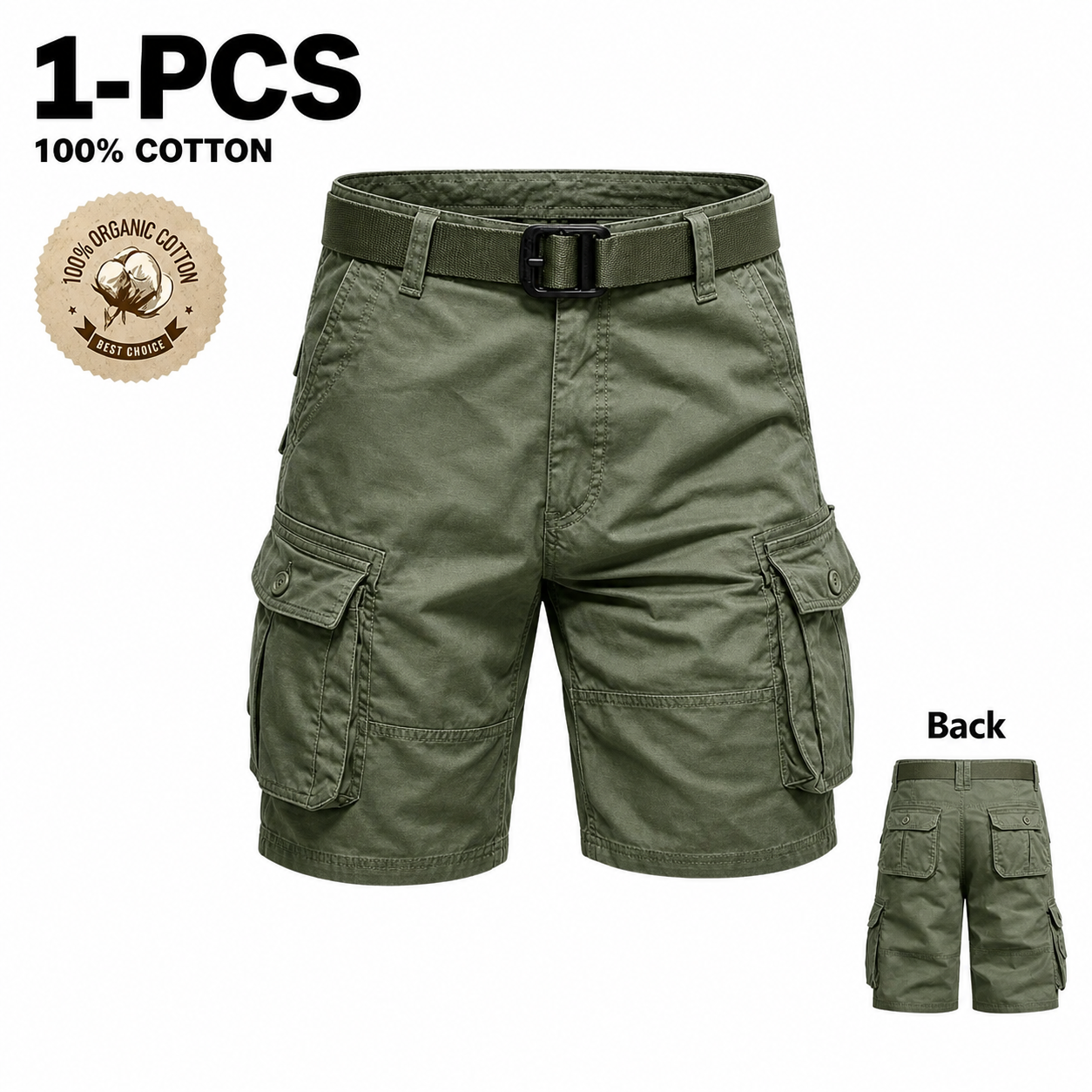 3-Pack Men's Cargo Shorts: Breathable & Durable Outdoor Tactical Shorts
