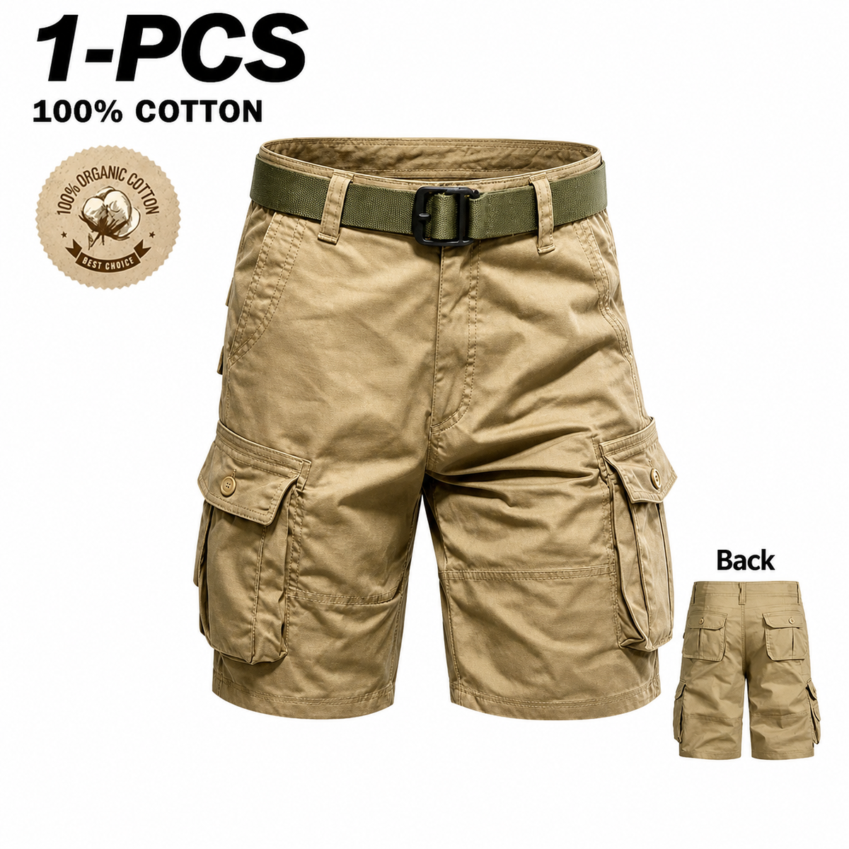 3-Pack Men's Cargo Shorts: Breathable & Durable Outdoor Tactical Shorts