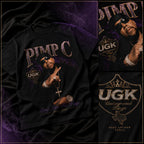 Pimp C "Long Live The Pimp" Graphic T-Shirt (Vintage Houston Rap UGK Streetwear)