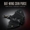 Leather Bat Coin Purse Keychain (Stylish Animal Pouch Gift for Him & Her)
