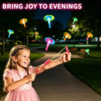 Unisex Battery-Powered LED Slingshot Helicopter Kids Toy - 2 Flash Lights, Glow-in-the-Dark Catapult Flying Arrow, Outdoor Summer Backyard Use, Aids Memory Training & Observation, Kids Toys, Memory Training And Observation