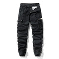 Menswear Fashion Men's Pants - Versatile Functional Cargo Pants for Men, Drawstring Cuffs, Multiple Pockets, Retro Outdoor Casual Style