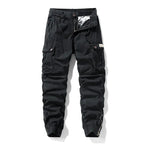Menswear Fashion Men's Pants - Versatile Functional Cargo Pants for Men, Drawstring Cuffs, Multiple Pockets, Retro Outdoor Casual Style