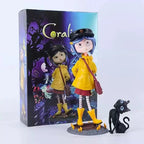 Ghost Mom Caroline + Cat Q Version Standing Model, Desktop Decorative Figure, collectible figures, Anime Boxed Handmade Toy, Perfect Gift for Collectors