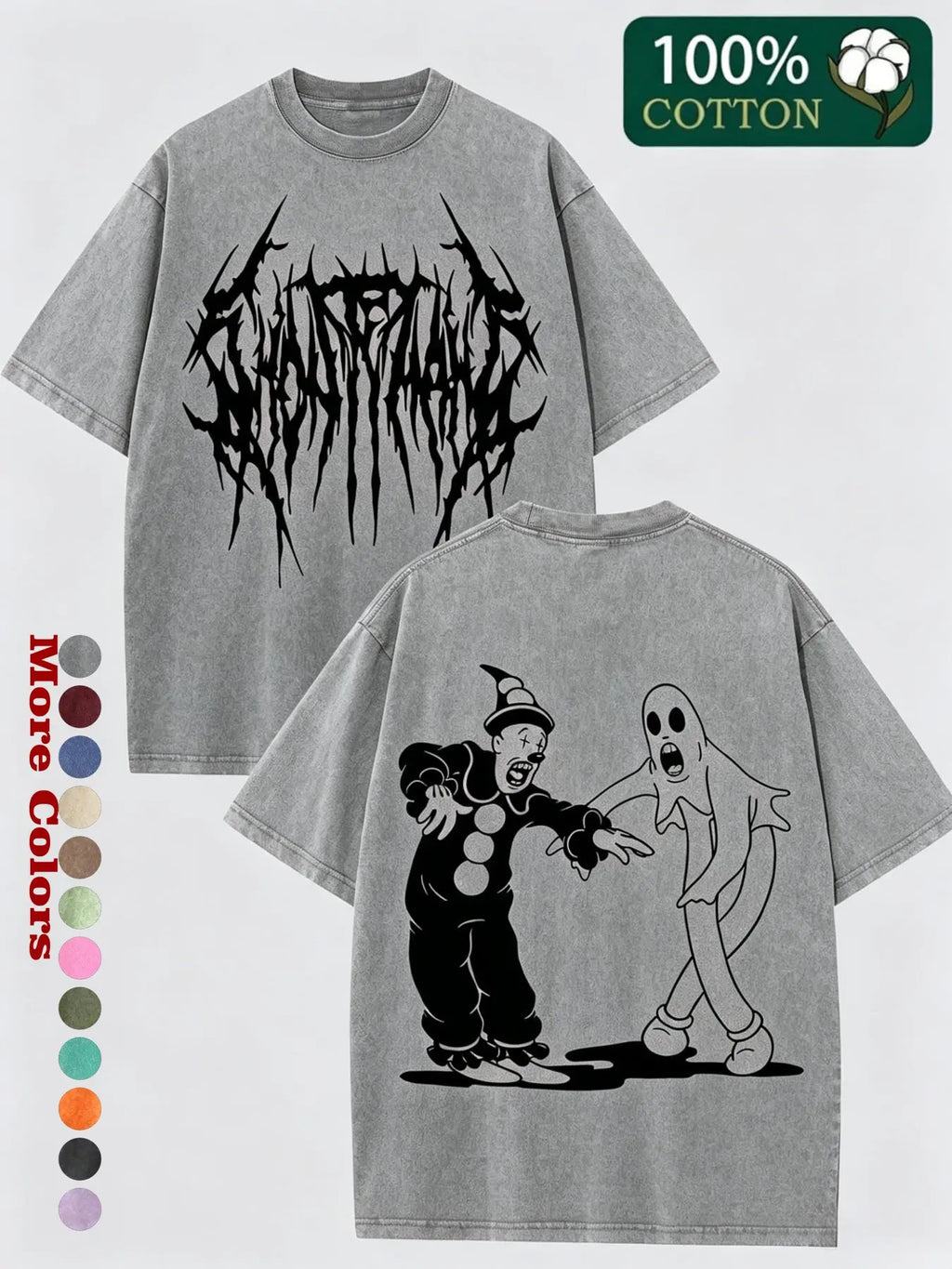 Kendim Sectim Ghostmane Halloween Spooky Hoodie, Soft Cotton Blend Fabric, Breathable, Casual Streetwear Fashion Print, Unisex, Ideal for Couples, Commuting, Sports, Outdoor, Casual Graphic Top