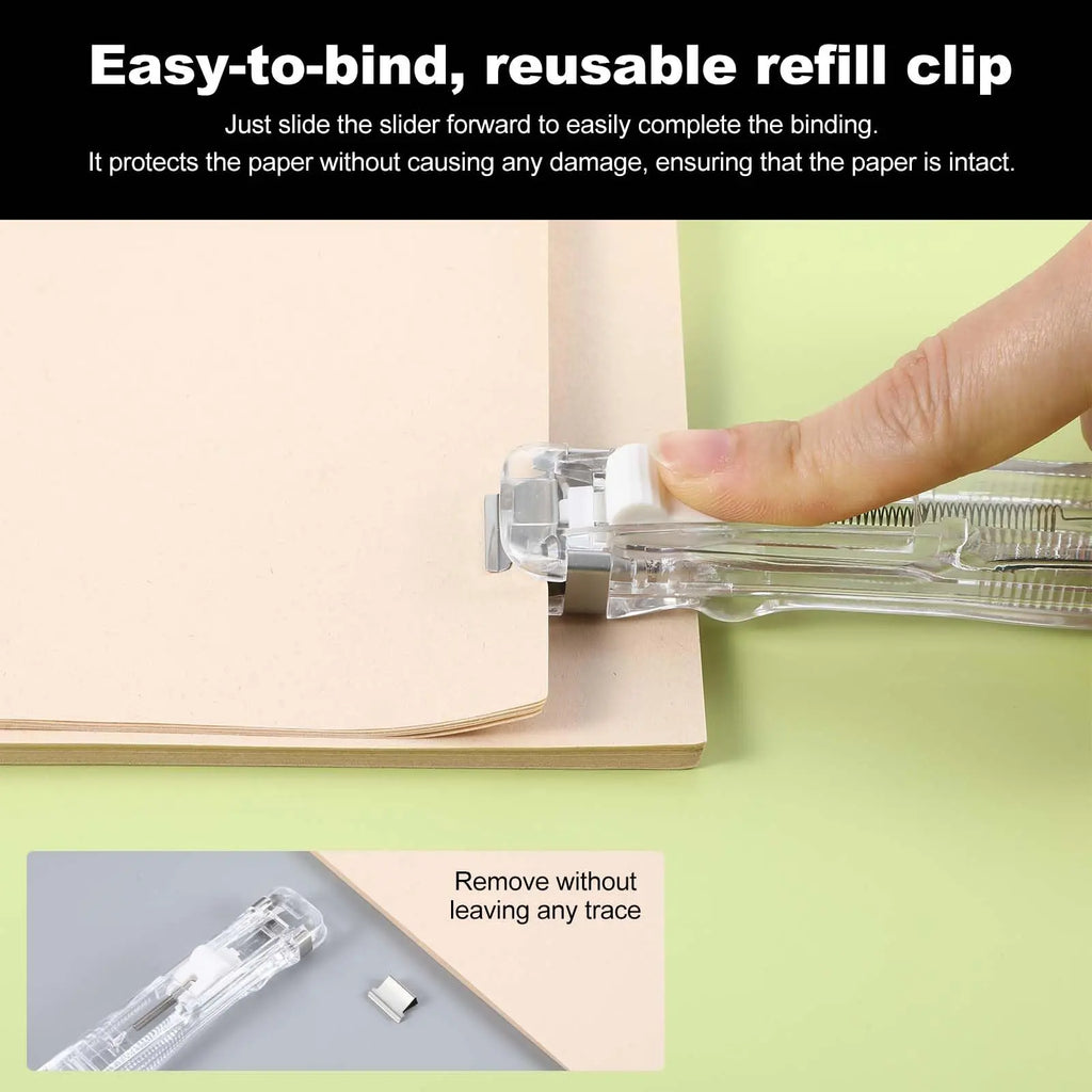 Portable Paper Clam Dispenser & Clip Set (2 Dispensers + 100 Clips)