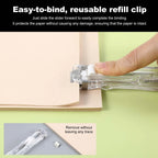 Portable Paper Clam Dispenser & Clip Set (2 Dispensers + 100 Clips)