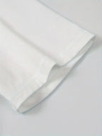 Men's Plus Size Casual 100 Cotton Short Sleeve White T Shirt with Trendy Design