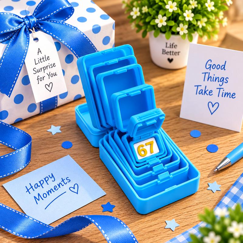 67 Surprise Nesting Gift Box, Multi-Layer 3D Printed Prank Box, Funny Unboxing Gift for Kids & Teens, Birthday Party & Holiday Gag Gift