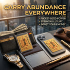 Ritual Blessed Wealth Vault Feng Shui Talisman Card - Pocket-Sized Fashion Accessory, Manifest Abundance, Attract Money & Luck for Side Hustles, Money Magnet Phone Sticker