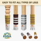 16/24 Pcs Knit Chair Leg Floor Protectors, Anti-Scratch Furniture Leg Protectors for Hardwood Floors, High Stretch Fits Round and Square Legs, Floor Protection, Chair Leg Socks, Chair Socks