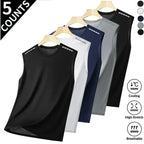 Men's Casual Menswear Regular Cut Winter Fleece-Lined Thick Lamb Wool Waistcoat, Warm Stand-Up Collar, Ultrasonic-Stitch Tops Gilet Vest Black