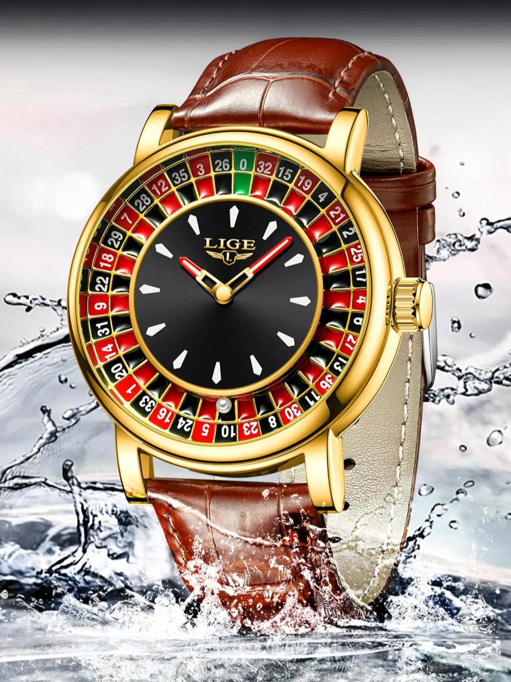 Men's Russian Roulette 12 Zodiac Interactive Waterproof Quartz Watch