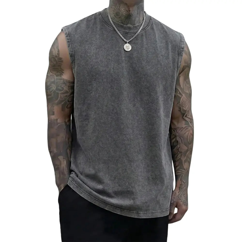Unisex 3-Pack Vintage Heavyweight Cotton Tank Tops