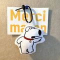 Funny Talking Brian Dog Keychain Toy Gag Gifts White Elephant Gifts Perfect Valentine's Day Gift for the Chocolate Lover
