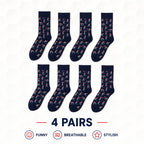 Golf Socks - Funny Angry Golfer Socks - 2 Pair per Pack - Size 10-13 Socks