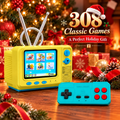 PYBGE GV300 Vintage Handheld Gaming Console - 2.8in IPS Screen, Low-Voltage Charging, Compact Design, Included Game Cables - Game Night Gadget, Unique Cool Gifts, Teen Boy Christmas Gift Idea