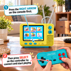 PYBGE GV300 Vintage Handheld Gaming Console - 2.8in IPS Screen, Low-Voltage Charging, Compact Design, Included Game Cables - Game Night Gadget, Unique Cool Gifts, Teen Boy Christmas Gift Idea